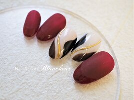 バイカラーニュアンスネイル