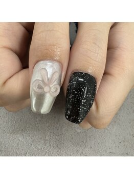 アンダーバーホワイト 大阪上本町店(_WHITE)/ぷっくりリボン