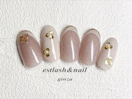 ベージュポイントホロフレンチ