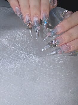 モナート(Monart)の写真/美フォルムにこだわったフルチップ長さ出し☆折れにくく綺麗な指先を長くキープ♪