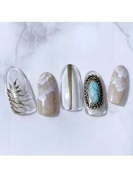 アラ ウィー ナッティー ネイル 北千住店(Aala wi Natty nail)/beige×summer