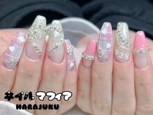 ネイルマフィア 原宿(NAIL MAFIA)/冬/チェック柄/ハート