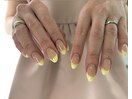 152 黄色フレンチネイル