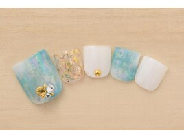 6600円　フットネイル