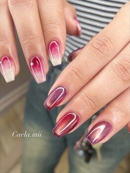 カエラ(Caela)/ニュアンス×マグネットネイル