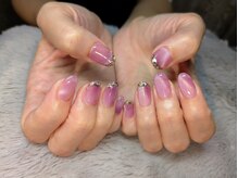 色彩(Shikisai)の雰囲気（　パープル系　MAG　　ホログラムフレンチ）