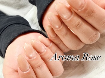 アロマローズ(Aroma Rose)の写真/《スカルプ初めての方も★》長さ出しでお悩みを解消♪自爪が薄い/深爪/二枚爪などに!爪風仕上げも◎