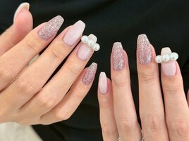 パール×ラメネイル