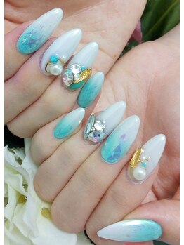 ネイルサロン カラーエイト(Nailsalon COLOR.8)/スカルプフルオーダー￥14990