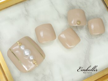 (629)ストライプFootネイル