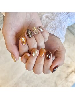 ネイルスペース ジェイズ ピンキー(NAIL SPACE J's PINKY)/ブラウンオレンジ
