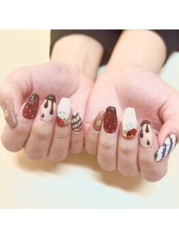 アイラッシュサロンアールツー(eyelash salon R2)/持ち込み　バレンタインネイル