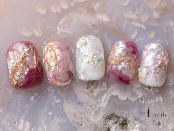 アイネイルズ 吉祥寺店(I nails)/透け感カシスシェルネイル