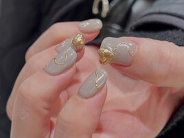 立体ハートネイル
