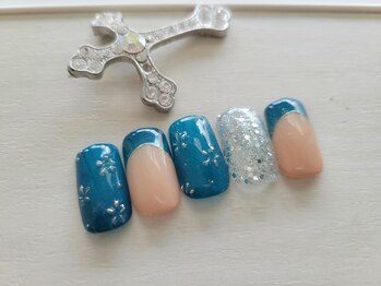ネイルサロンカリプソ(Nail Salon Calypso 2)/グリーンフレンチ☆