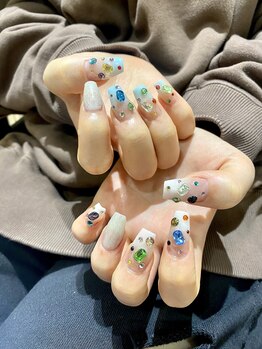 ベル ルージュ(belle rouge)/カラフルネイル