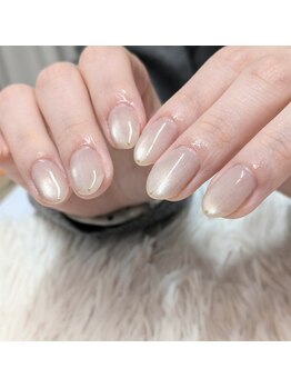 リンネ(LinNe)の写真/【パラジェル豊富】心も癒されるサロン時間◇お仕事女性や指先を綺麗に魅せたい方に人気のワンカラー♪