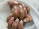 お花パール×ビジュー