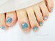 サロンドルリネイル(salon de Ruri nail)の写真/暑い夏はフットネイルで気分華やかに！キラキラ輝く足元で心弾むおしゃれを楽しみましょう◎