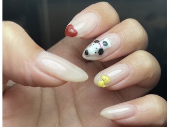 ネイルキュート アンド クールラッシュ 亀有店(nailcute & CoolLash)/スヌ3D *。担当松本