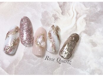 ローズクォーツ(Rose Quartz)/ニュアンスネイル ¥8,000