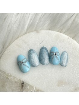 エトワールビューティー(ETOILE BEAUTY)/リボンネイル/マグネット/水色