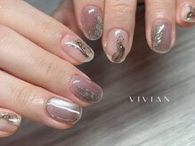 ヴィヴィアン ネイル(Vivian nail)/手書き　ミラー