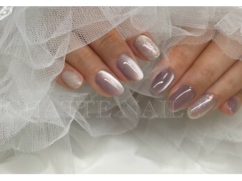 シャットネイル(CHATTE NAIL)/爪育デザインAコースネイル