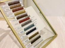 カラーエクステの種類が豊富◎