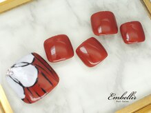 アンベリール 横浜店(Embellir)/(630)和フラワーFootネイル