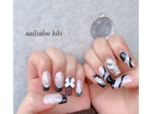 ネイルサロン ビビ(bibi)/トレンドのちぐはぐネイル