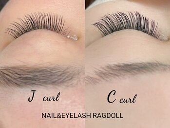 リュクス/Jカール/Cカール 比較写真