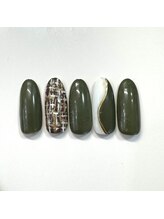 スタジオ1108(Studio1108)/ツイードネイル　パラジェル