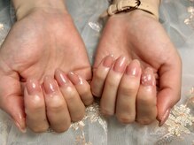 ネイル ミュー(nail myuu)/ワンカラーにポイントアート
