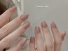 ☆新規ジェルオフ無料★[HAND]大人キレイ♪ガラスフレンチ ¥6500