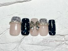 ネイルメゾン 渋谷店(NAIL MAISON)/ツイードリボン￥6980