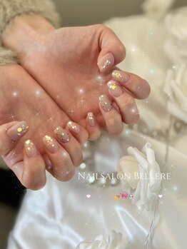ベルレ 奈良店(Bellere)/キラキラ宝石ネイル
