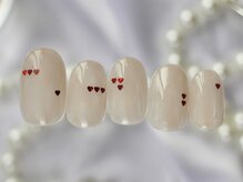 ネイルマムジジ(nailmum jiji)/ワンカラー ハート ジェルネイル