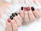 vivid pink nail
