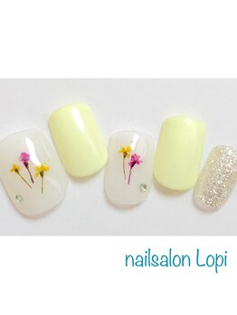 ネイルサロン ロピ(nailsalon Lopi)/押し花ネイル