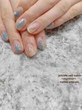 プライベート ネイルサロン マーマ(murmur)/ニュアンスブルー