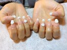フレンチネイル　バラネイル