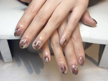 ツインネイル 久屋大通店(twin.nail)/カフェラテネイル