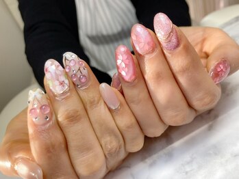 ジュエ(Jouer)の写真/【高技術アート×美フォルム】定額デザイン10本アート¥12000→¥10000/スカルプ&スーパーロング長さだしも♪