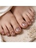 【Jrネイリスト】きらめく足元♪Footマグネットワンカラー