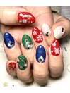 クリスマスネイル