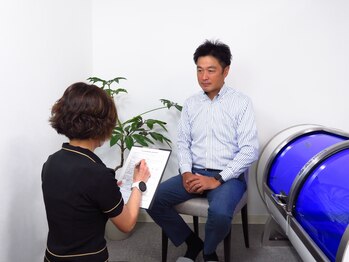 円山水素ラボ(円山水素LABO)/その日の体調をヒヤリング