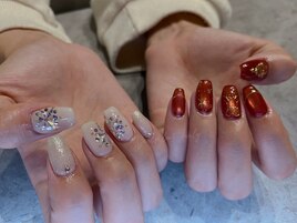 マグネットネイル/冬ネイル