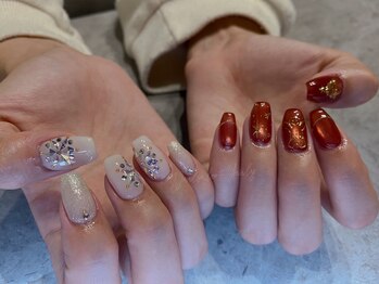 マグネットネイル/冬ネイル