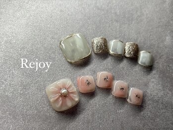 リジョイ(Rejoy)の写真/《フットネイル》足元を華やかにして女子力UP♪お仕事柄ハンドが出来ない方もフットでお洒落を満喫☆